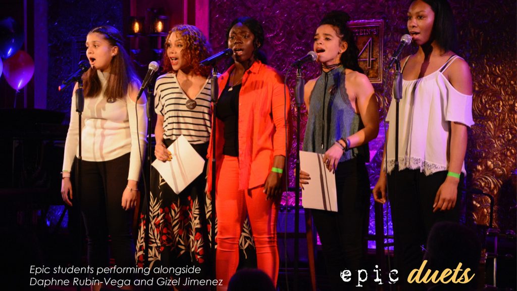 Epic Duets, Hosted by Sasha Hutchings (Hamilton) with Javier Muñoz