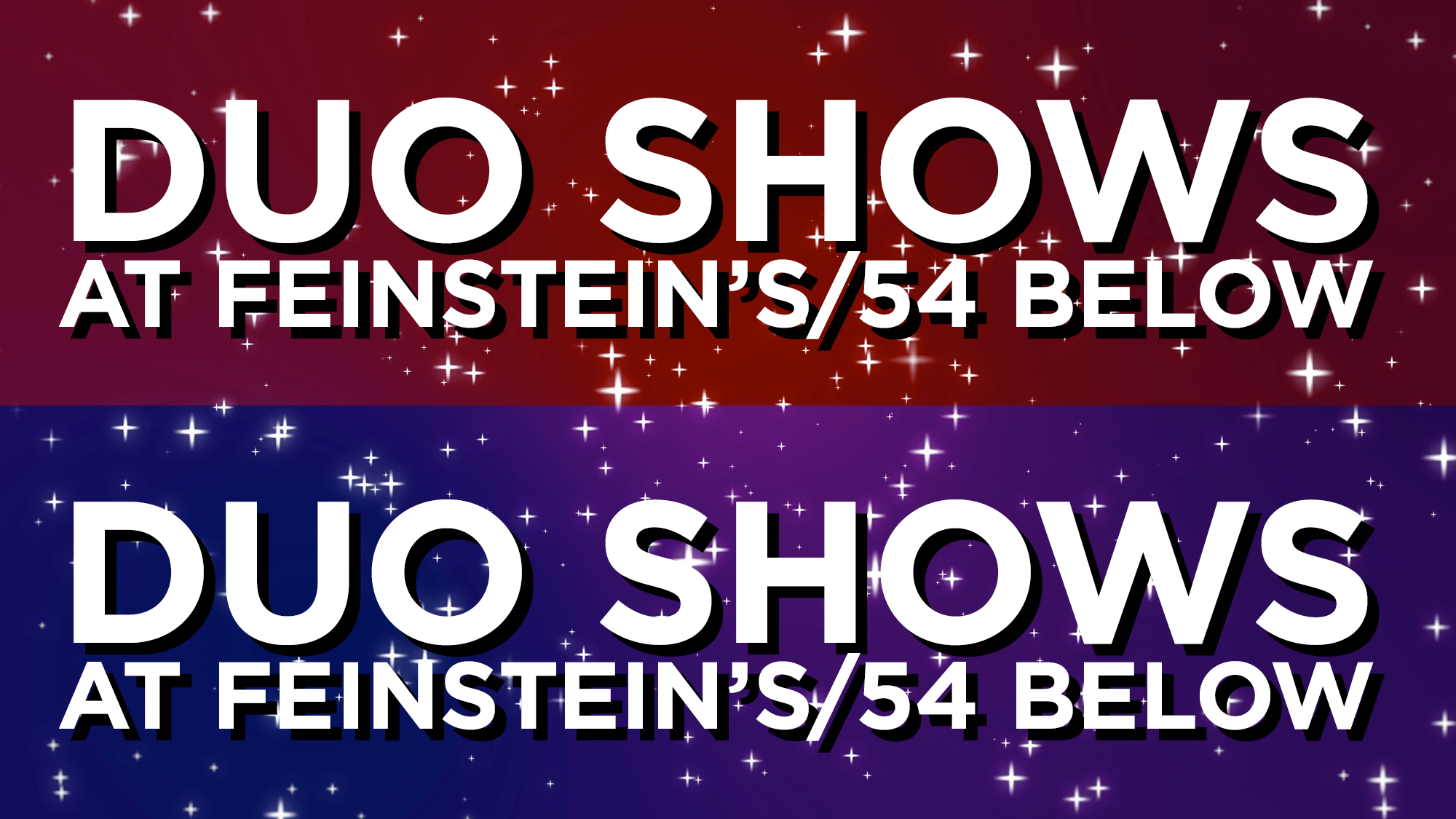 DuoShows Duo Shows at Feinstein's/54 Below series page
