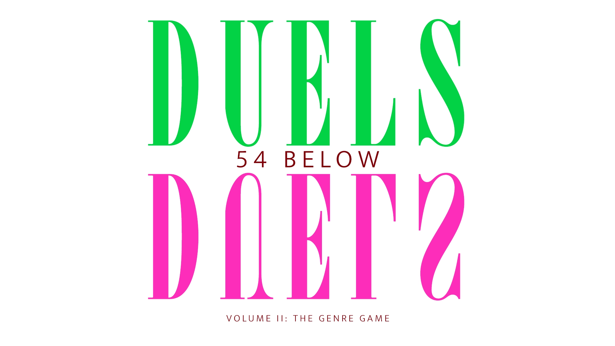 A white background spotlights large green 