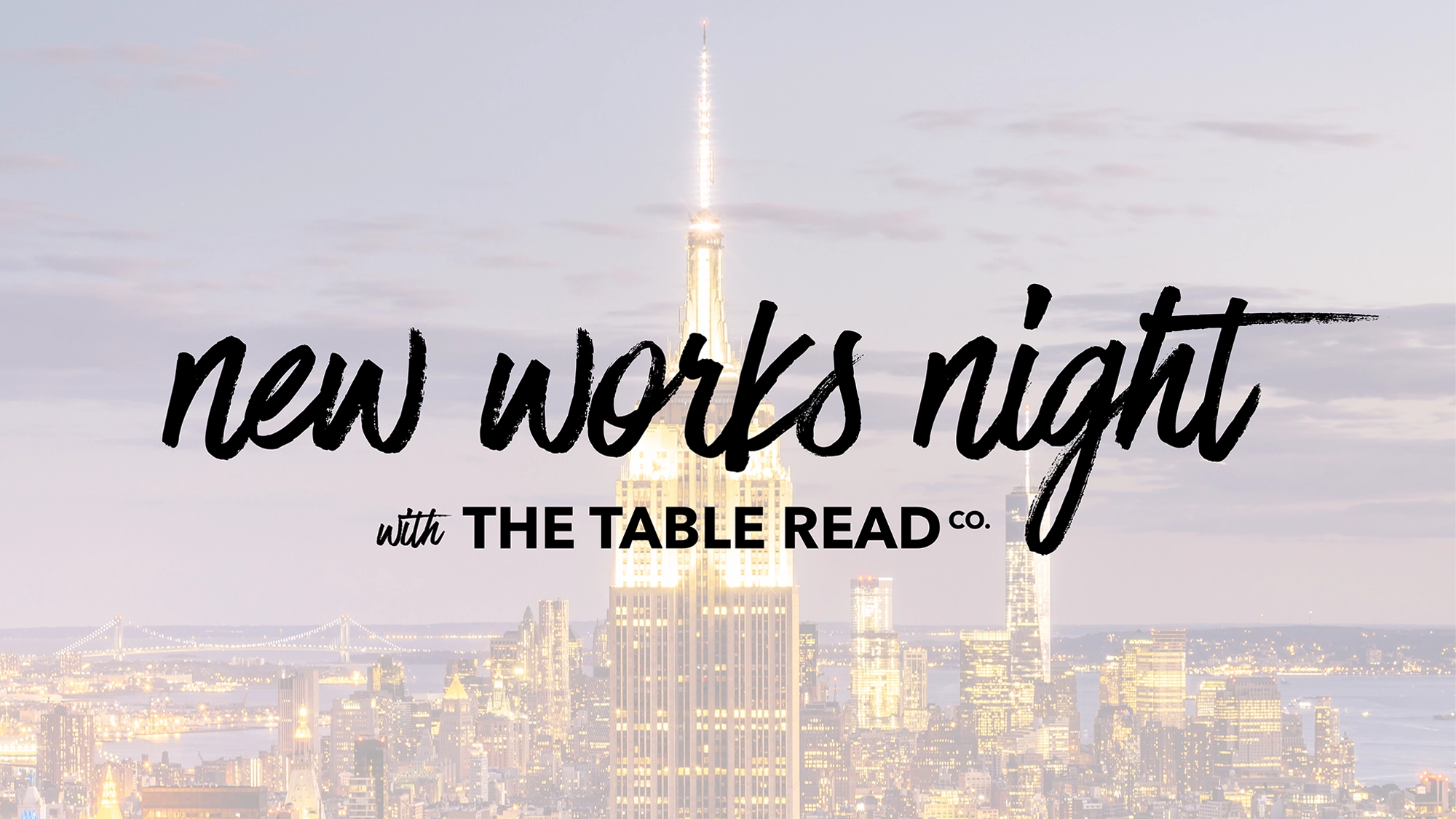 New Works Night with The Table Read Co. show poster