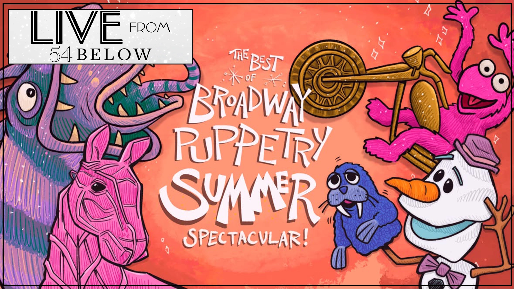 Puppetry show page Illustrated poster for