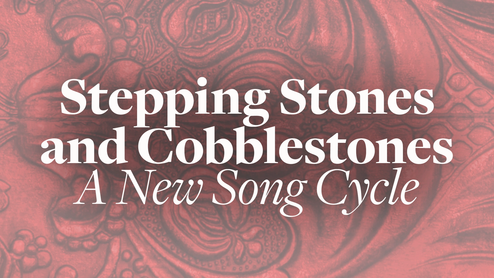 Stepping Stones and Cobblestones White bold text reads