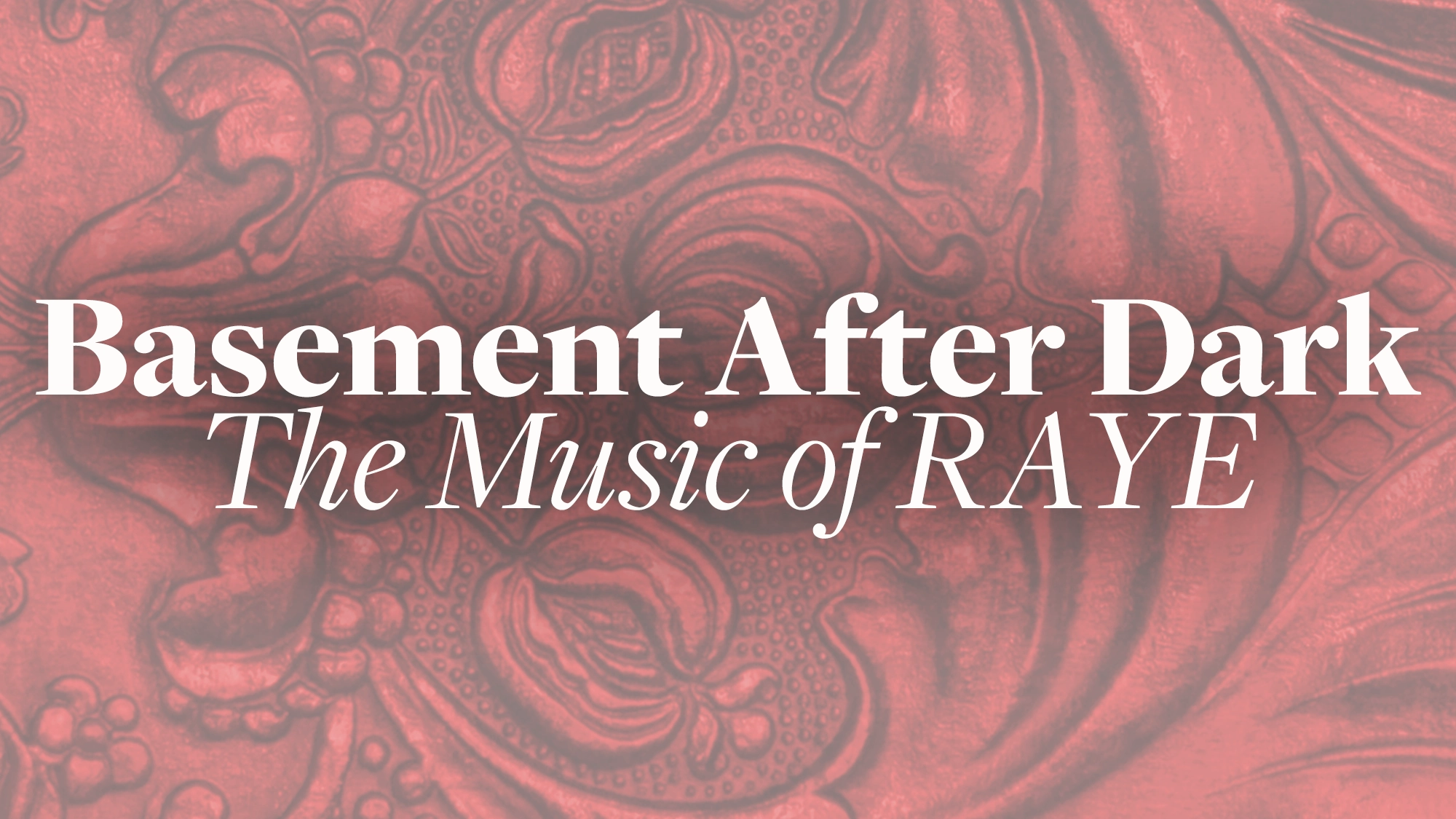 Basement After Dark White text announces