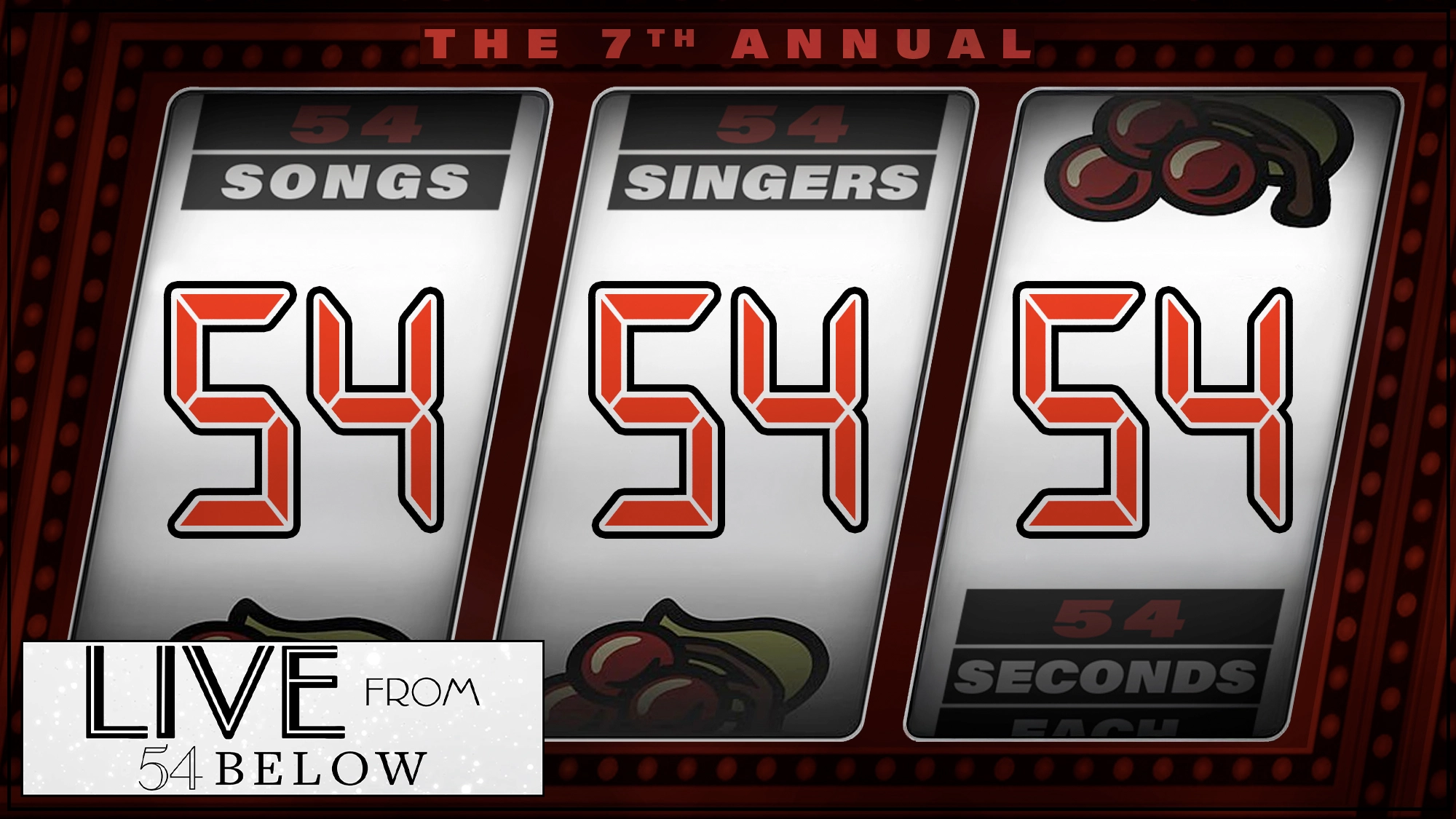 A slot machine display shows 