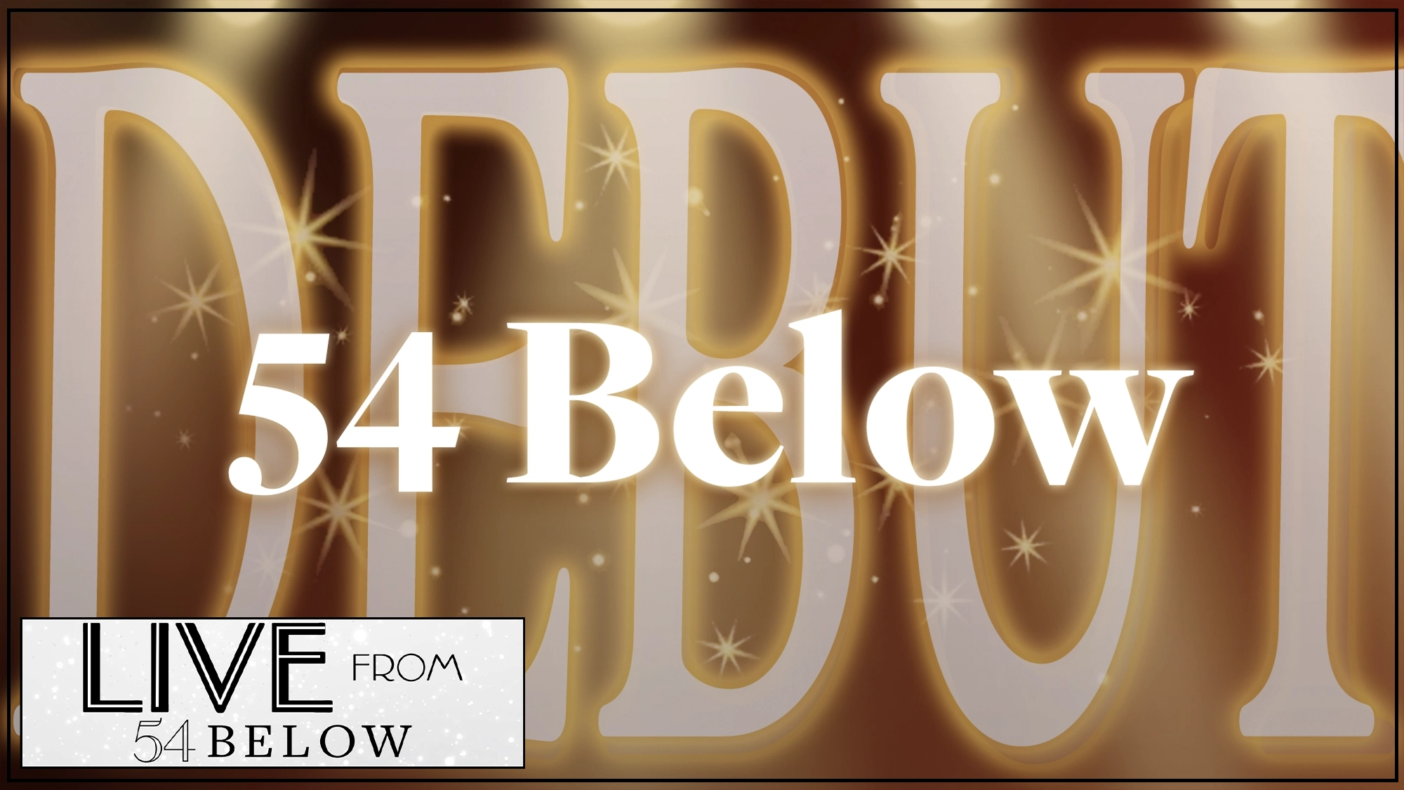 Debut show page Glowing text